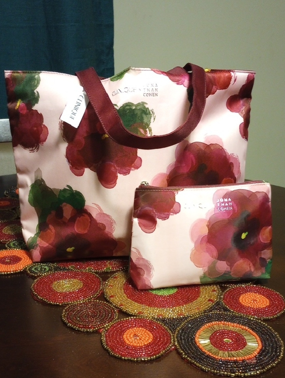 Clinique Floral Tote w/ Pouch